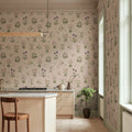 Timeless Flora, Pink Mural Wallpaper - room preview 02