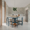 Timeless Flora, Blue Mural Wallpaper - room preview 02