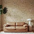 Peony Bloom, Peach Mural Wallpaper - room preview 02