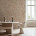 Eternal Vine, Peach Mural Wallpaper - room preview 02