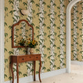 Garden Stripe, Yellow Mural Wallpaper - room preview 02