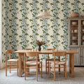 Garden Stripe, Light Blue Mural Wallpaper - room preview 02