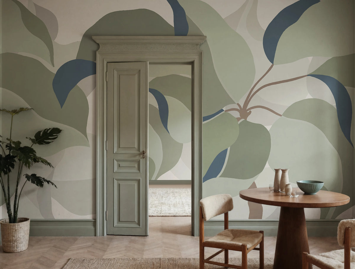 Grand Verdant, Green Mural Wallpaper - room preview 02