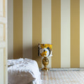 Stripe Chateau, Yellow Mural Wallpaper - room preview 02
