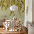 Hanging Palms, Beige Mural Wallpaper - room preview 02