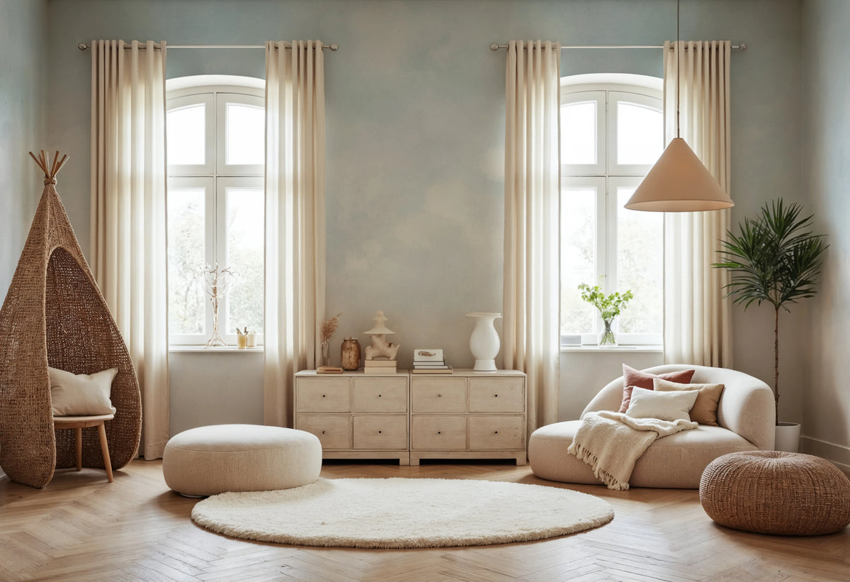 Vintage Clouds, Cloud Dancer Mural Wallpaper - room preview 02