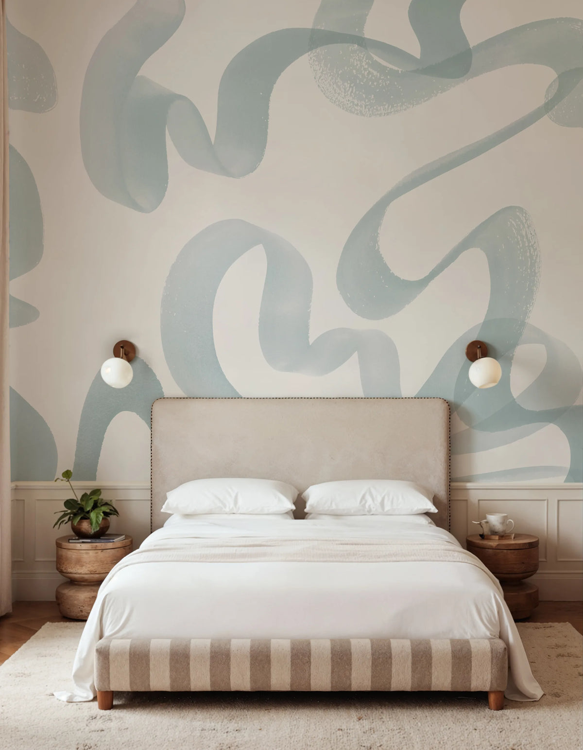 Waves, Cloud Dancer Mural Wallpaper - room preview 02