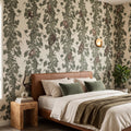Monkey Climbers, Beige Mural Wallpaper - room preview 02