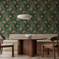 Flower in Pond, Green Mural Wallpaper - room preview 02