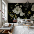 Bouquet of Roses, Yellow Mural Wallpaper - room preview 02