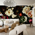 Bouquet of Roses, Red Mural Wallpaper - room preview 02