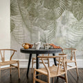 Monstera Wall, Green Mural Wallpaper - room preview 02