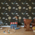 Sky Adventures, Dark Mural Wallpaper - room preview 02
