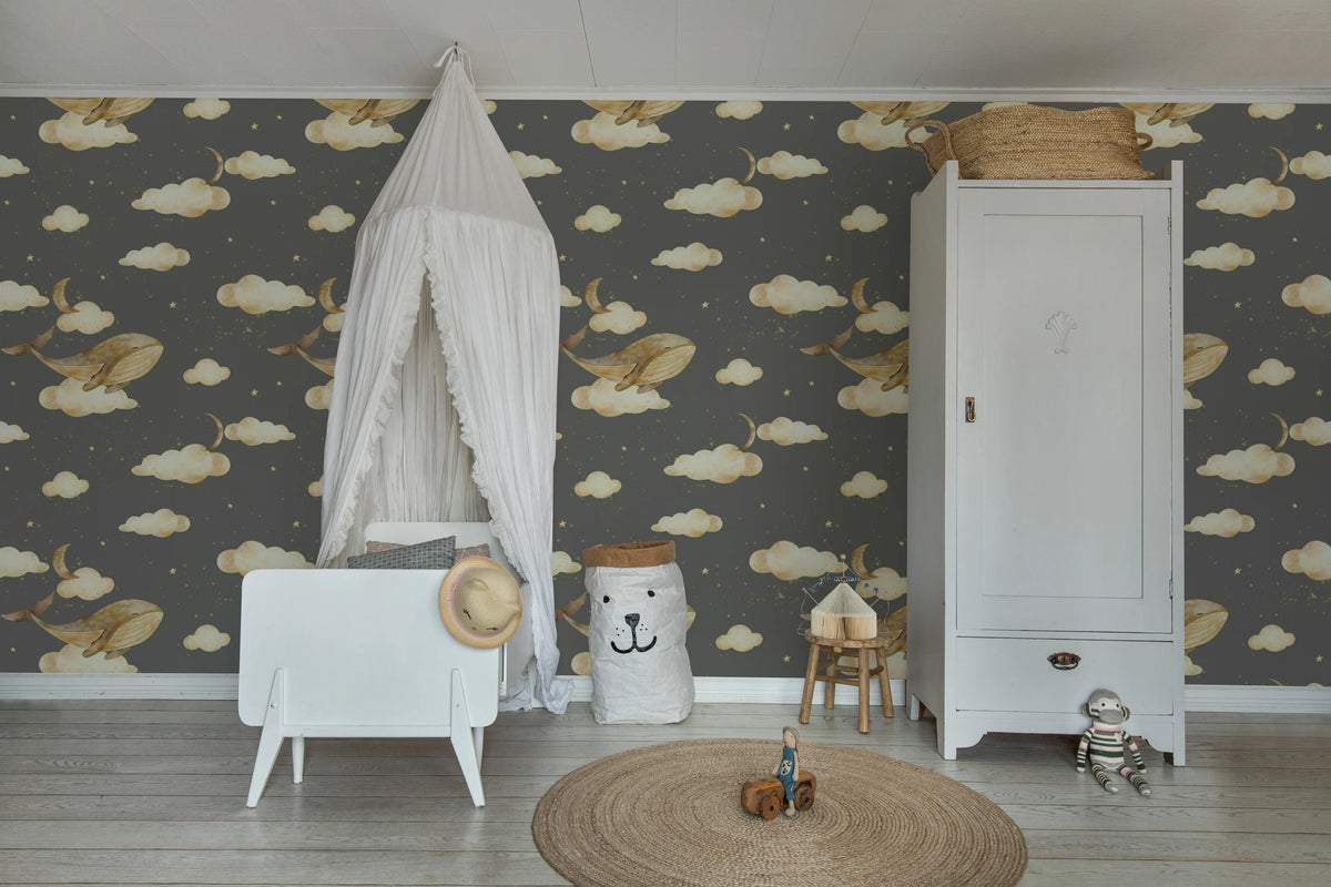 Sky Experience, Dark Mural Wallpaper - room preview 02