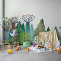 Tales of Woodland, Green Mural Wallpaper - room preview 02