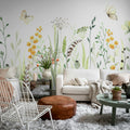 Butterfly Garden, Pastel Mural Wallpaper - room preview 02