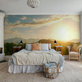 Sunrise Hills, Soft Mural Wallpaper - room preview 02
