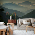 Magic Hills, Blue Mural Wallpaper - room preview 02