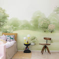 The Garden, Soft Green Mural Wallpaper - room preview 02