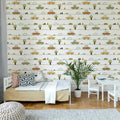 On the Road, Pastel Mural Wallpaper - room preview 02