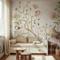 Big Poem, Pink Mural Wallpaper - room preview 02