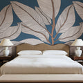 Ruby Lines, Dark Blue Mural Wallpaper - room preview 02