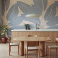 Ruby Lines, Pink Mural Wallpaper - room preview 02