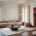 Ruby Lines, Beige Mural Wallpaper - room preview 02