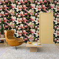 Magnolia Blossoms, Pink Mural Wallpaper - room preview 02