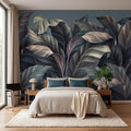 Jungle Escape, Blue Mural Wallpaper - room preview 02