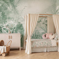 Jungle Plants, Green Mural Wallpaper - room preview 02