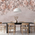 Serene Blossoms, Soft Pink Mural Wallpaper - room preview 02
