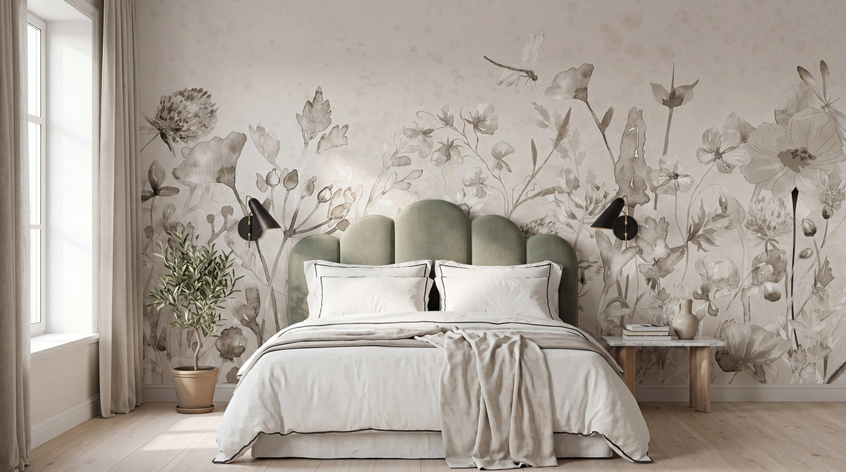 Dreamy Garden, Soft Mural Wallpaper - room preview 02