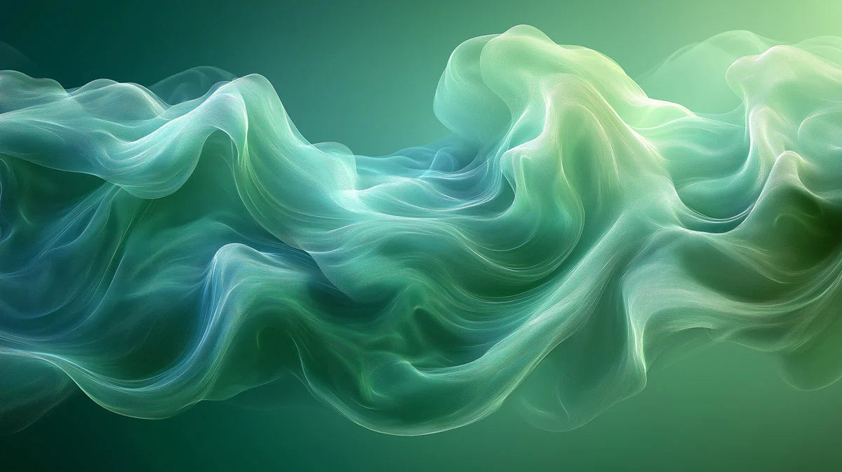 Aurora Swirl Mural Wallpaper — Ethereal Fluid Art Design Mural Wallpaper - room preview 03