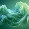Aurora Swirl Mural Wallpaper — Ethereal Fluid Art Design Mural Wallpaper - room preview 03