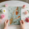 Koi Pond Mural Wallpaper — Whimsical Aquatic Art for Home Mural Wallpaper - room preview 03