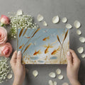 Golden Koi Pond Mural Wallpaper — Whimsical Aquatic Art Mural Wallpaper - room preview 03