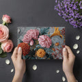Baroque Floral Chrysanthemum Mural Wallpaper in Soft Pastels Mural Wallpaper - room preview 03