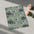 Sage Green Tropical Palm Mural Wallpaper — Minimalist Line Art Mural Wallpaper - room preview 03