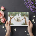 Baby Elephant in Hammock Mural Wallpaper — Whimsical Forest Scene Mural Wallpaper - room preview 03