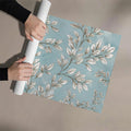 Watercolor Leaf Branch Mural Wallpaper — Sketch Botanical Print Mural Wallpaper - room preview 03