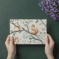 Rustic Woodland Squirrels Mural Wallpaper — Whimsical Nature Scene Mural Wallpaper - room preview 03