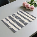 Graphic Birch Forest Mural Wallpaper — Modern Nature Wall Decor Mural Wallpaper - room preview 03