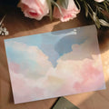 Watercolor Cloud Mural Wallpaper — Pastel Sky Art Mural Wallpaper - room preview 03