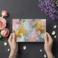 Abstract Impressionist Brushstroke Mural Wallpaper — Multicolored Mural Wallpaper - room preview 03