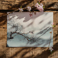 Misty Mountain Ink Wash Mural Wallpaper — Minimalist Zen Landscape Mural Wallpaper - room preview 03