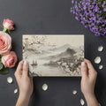 Oriental Plum Blossom Landscape Mural Wallpaper — Ink Wash Style Mural Wallpaper - room preview 03