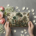 Vintage Tropical Jungle Mural Wallpaper — Antique Botanical Scene Mural Wallpaper - room preview 03
