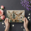 Rustic Deer and Floral Woodland Mural Wallpaper - room preview 03