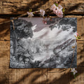 Monochrome Jungle Landscape Mural Wallpaper with Elephants Mural Wallpaper - room preview 03